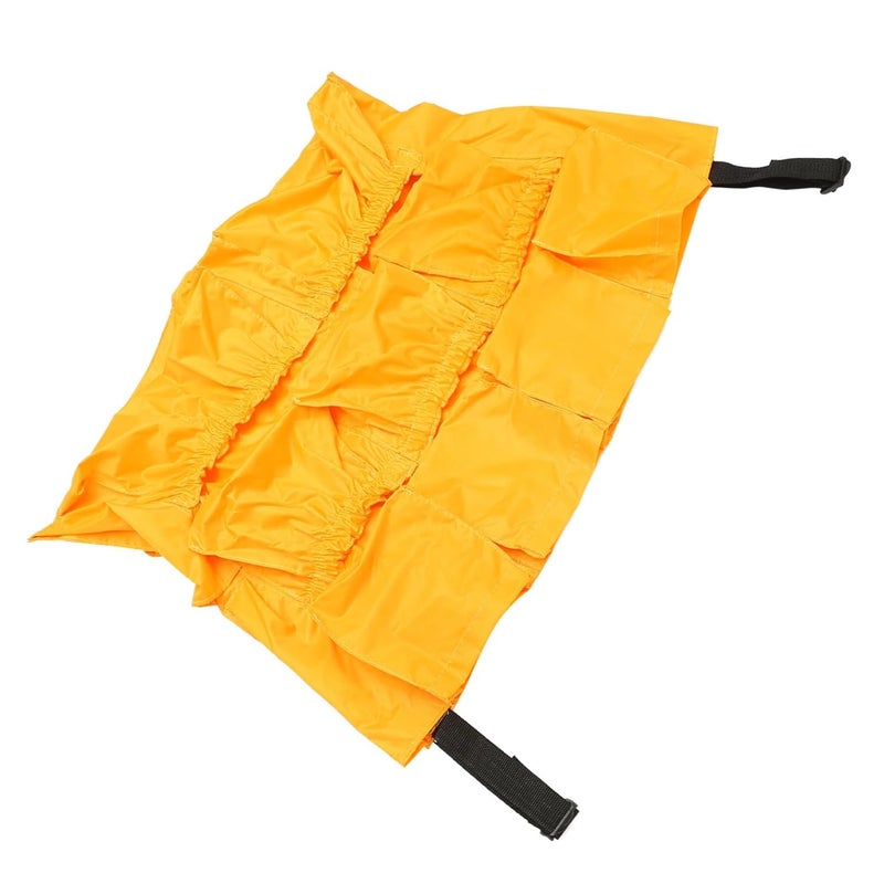 Commercial Trash Can Cover Bag Skirt Easy to Clean Vinyl Waste Bin Cleaning Tool - Image 1